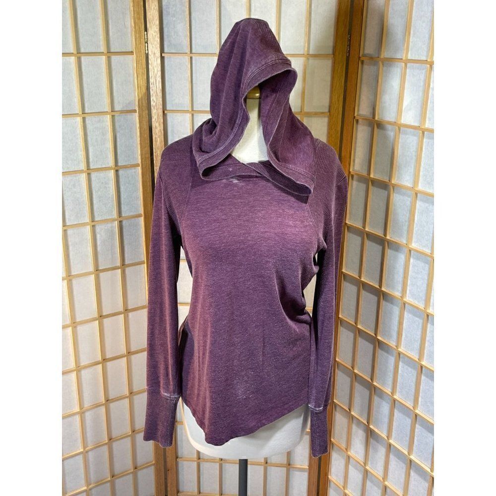 Calvin Klein Sm Purple Hooded Performance Top Stretch